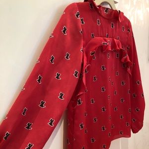 Simonetta Girls Blouse, Sz 6 yo